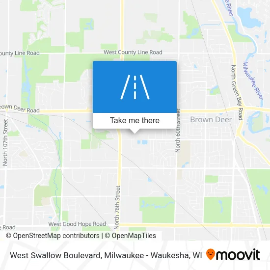 Mapa de West Swallow Boulevard