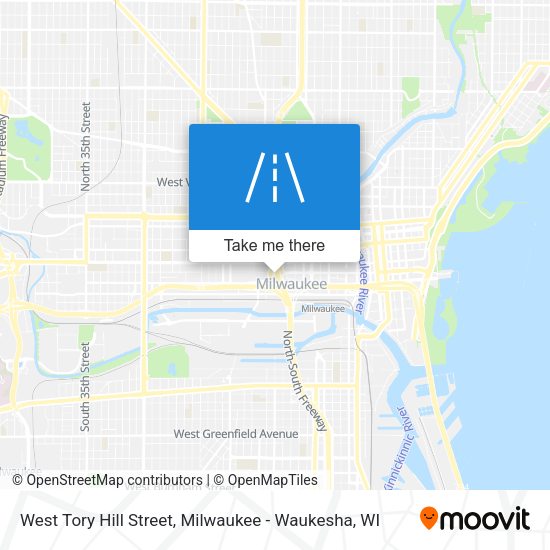 West Tory Hill Street map