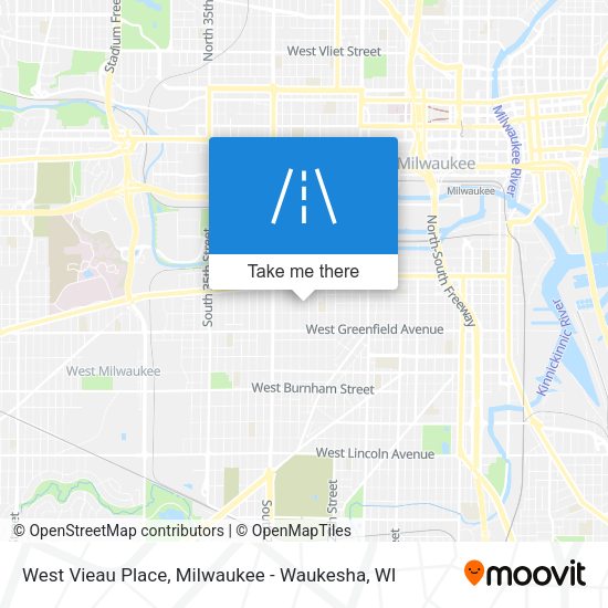 West Vieau Place map
