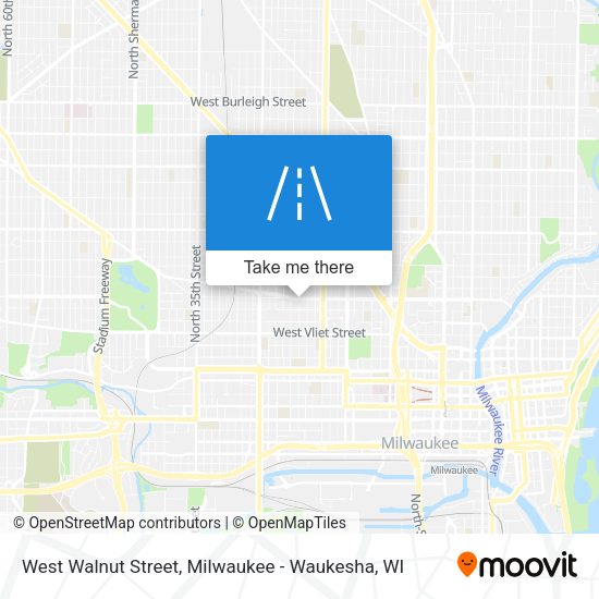 West Walnut Street map