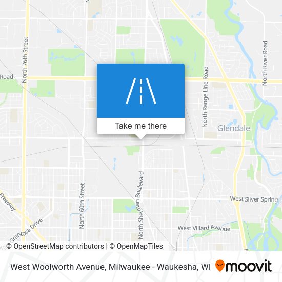 West Woolworth Avenue map