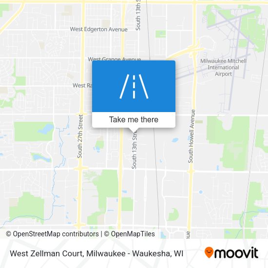 West Zellman Court map