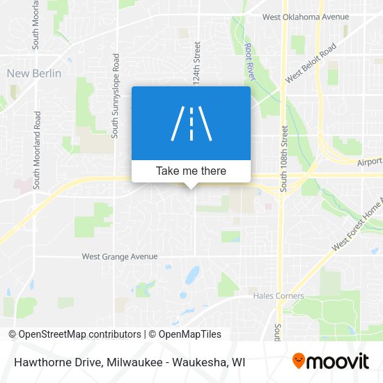 Mapa de Hawthorne Drive