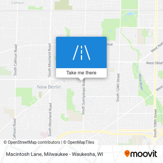 Macintosh Lane map