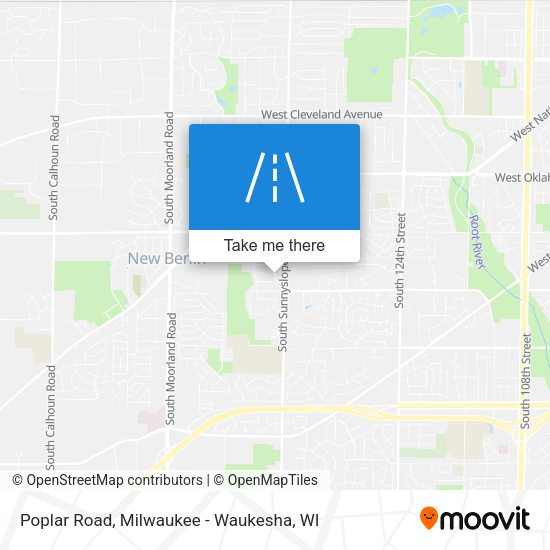 Poplar Road map