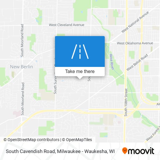 Mapa de South Cavendish Road