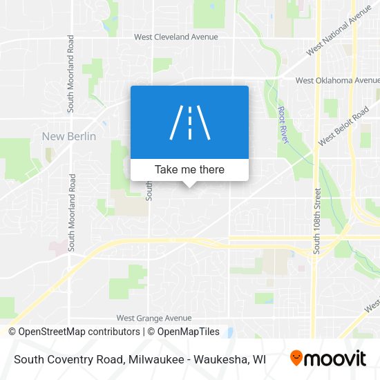 South Coventry Road map