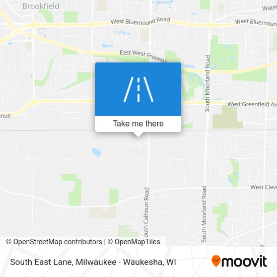 South East Lane map