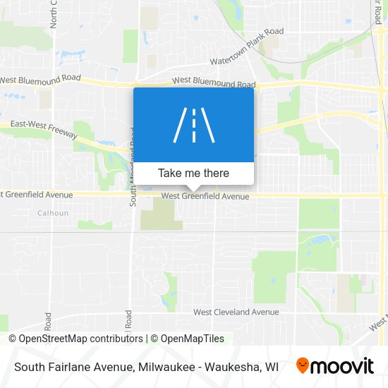 South Fairlane Avenue map