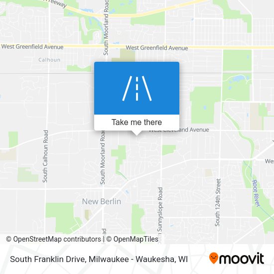 South Franklin Drive map