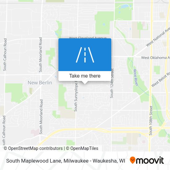 Mapa de South Maplewood Lane