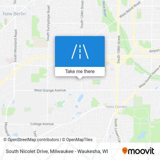 Mapa de South Nicolet Drive