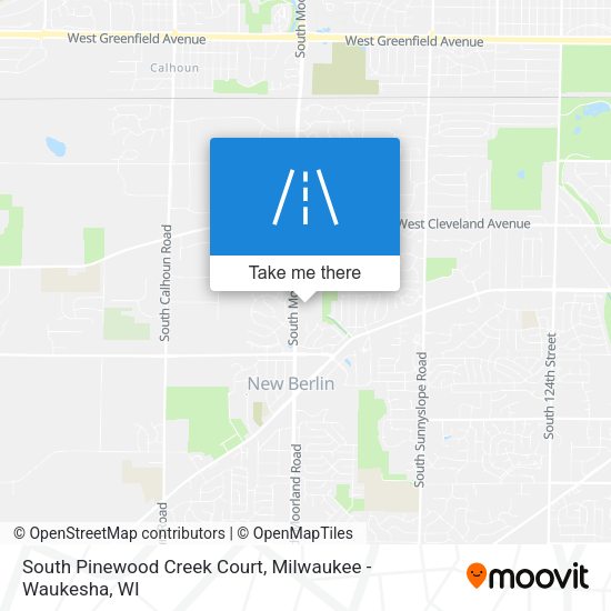 South Pinewood Creek Court map