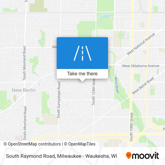 South Raymond Road map