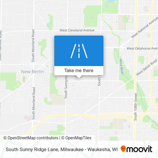South Sunny Ridge Lane map