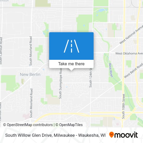 South Willow Glen Drive map