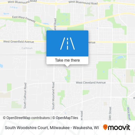 South Woodshire Court map