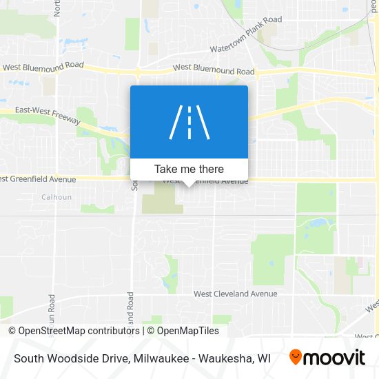 South Woodside Drive map