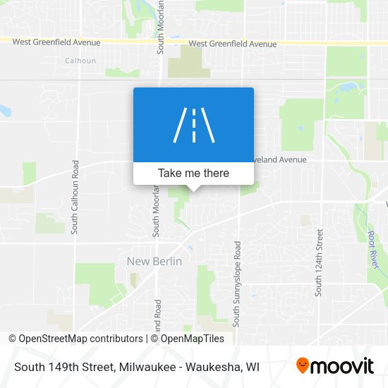 South 149th Street map