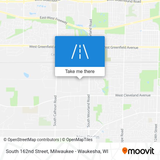 South 162nd Street map