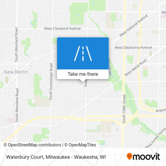 Mapa de Waterbury Court