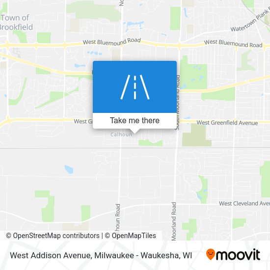 West Addison Avenue map