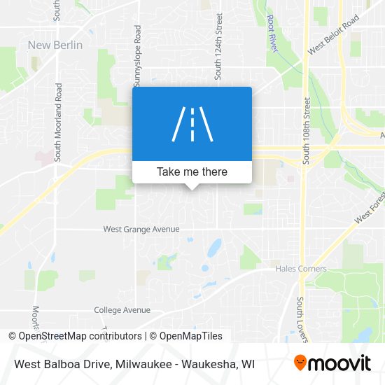 West Balboa Drive map
