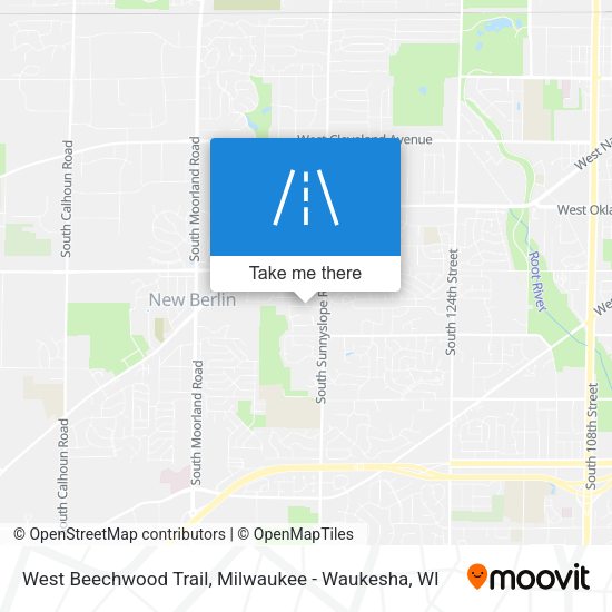 West Beechwood Trail map