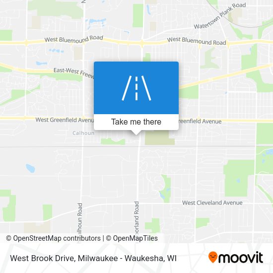 West Brook Drive map