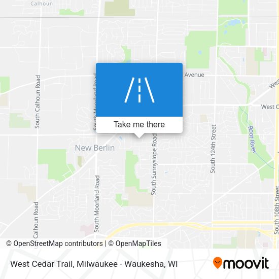 Mapa de West Cedar Trail
