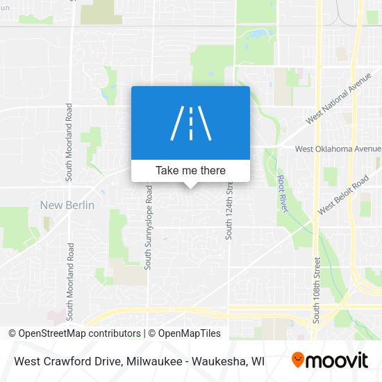 West Crawford Drive map