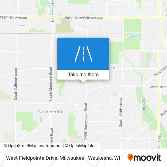 Mapa de West Fieldpointe Drive