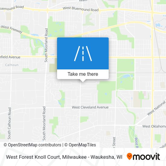 Mapa de West Forest Knoll Court