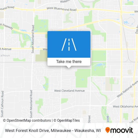 West Forest Knoll Drive map