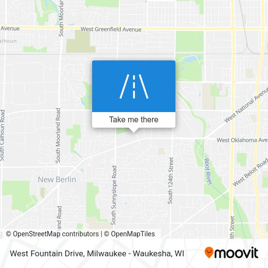West Fountain Drive map