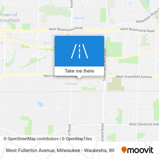 Mapa de West Fullerton Avenue