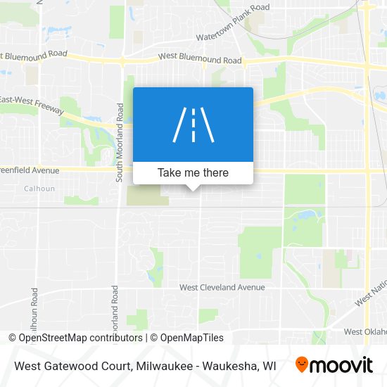 West Gatewood Court map
