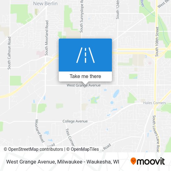 West Grange Avenue map
