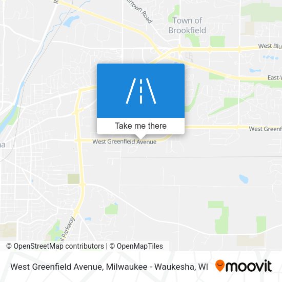 West Greenfield Avenue map