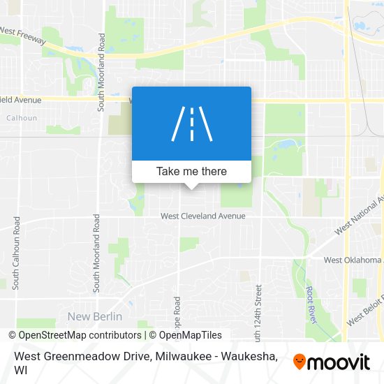 Mapa de West Greenmeadow Drive