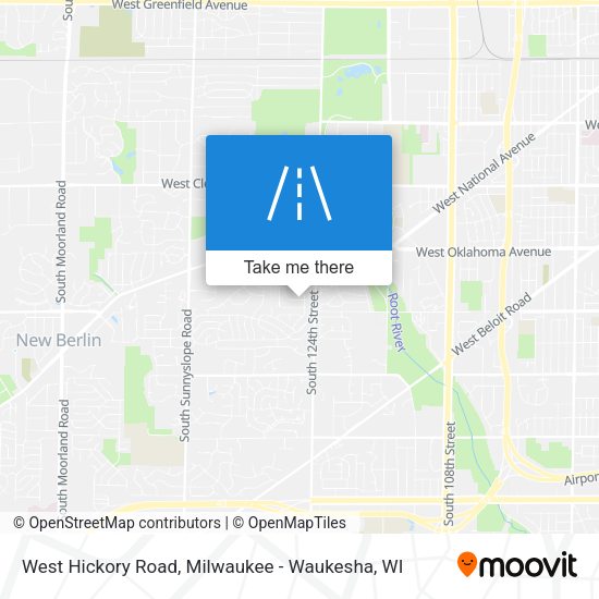 West Hickory Road map