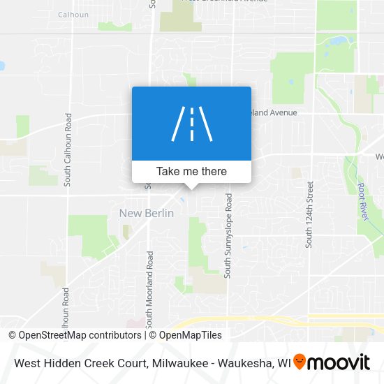 West Hidden Creek Court map
