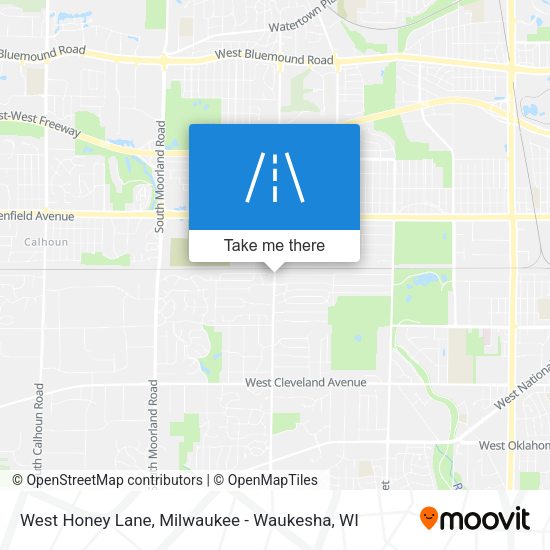 Mapa de West Honey Lane