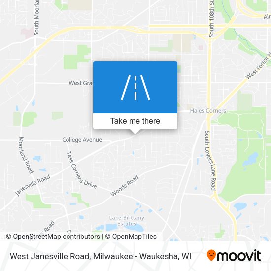 Mapa de West Janesville Road