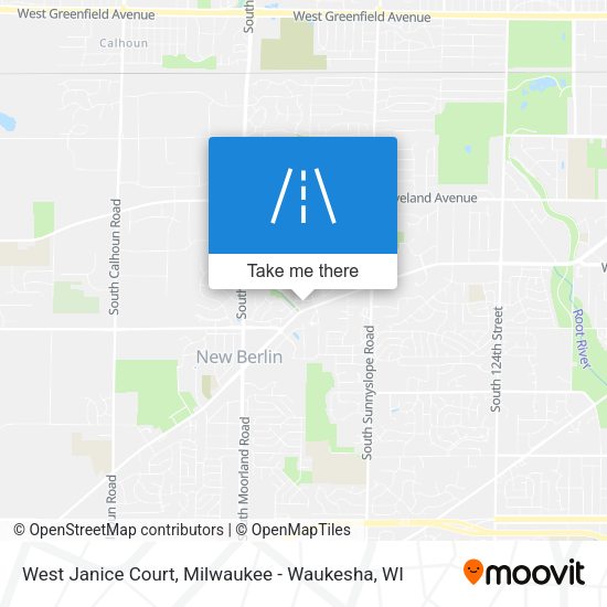 West Janice Court map