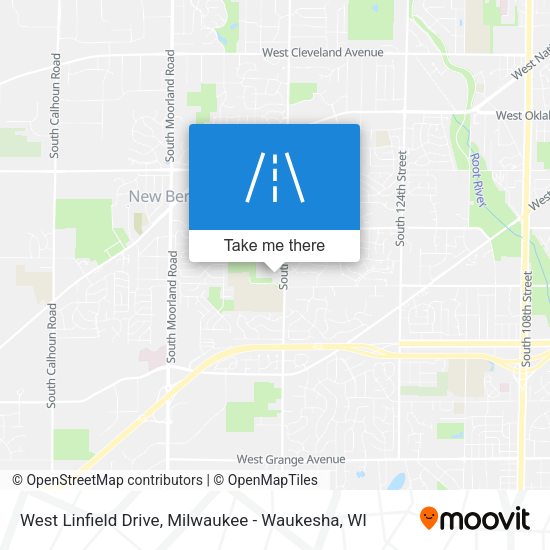 West Linfield Drive map