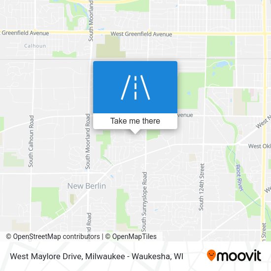 West Maylore Drive map