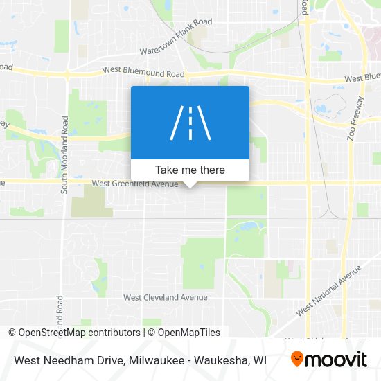 West Needham Drive map