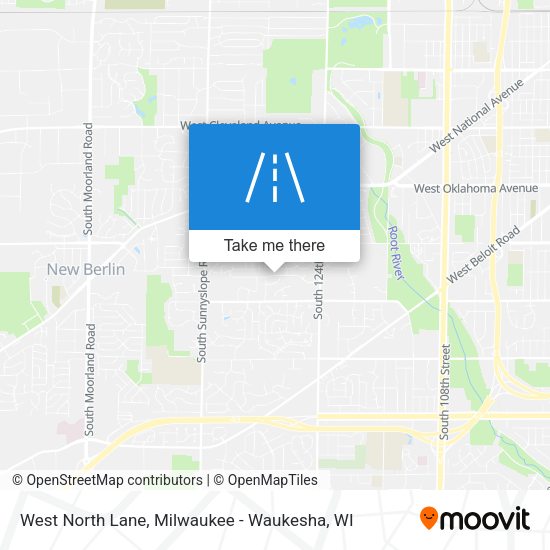 West North Lane map