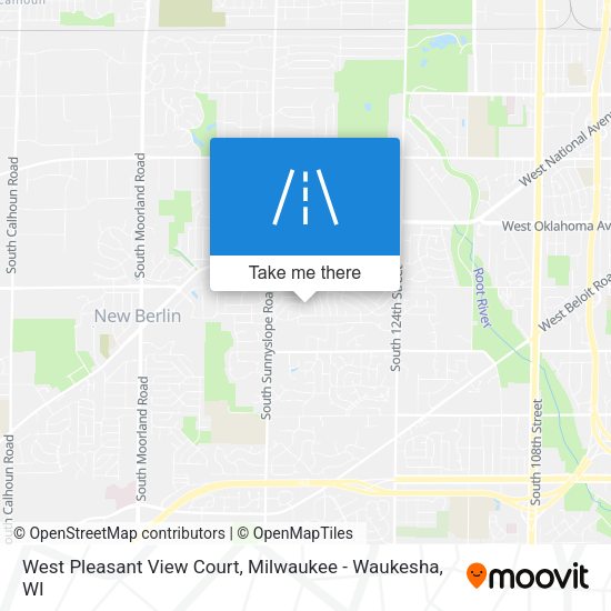 Mapa de West Pleasant View Court
